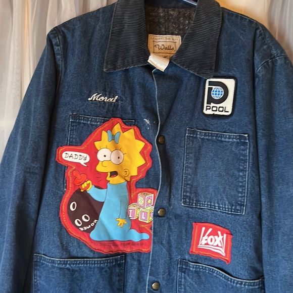 Vintage Walls X OCD Cleaners Fox Repurposed Barn Jacket Men’s Large/Tall - Picture 9 of 13